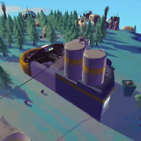 Energized pollution processing facility