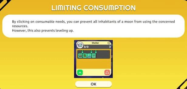 Limiting consumption warning