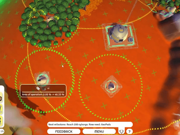 New area range visuals